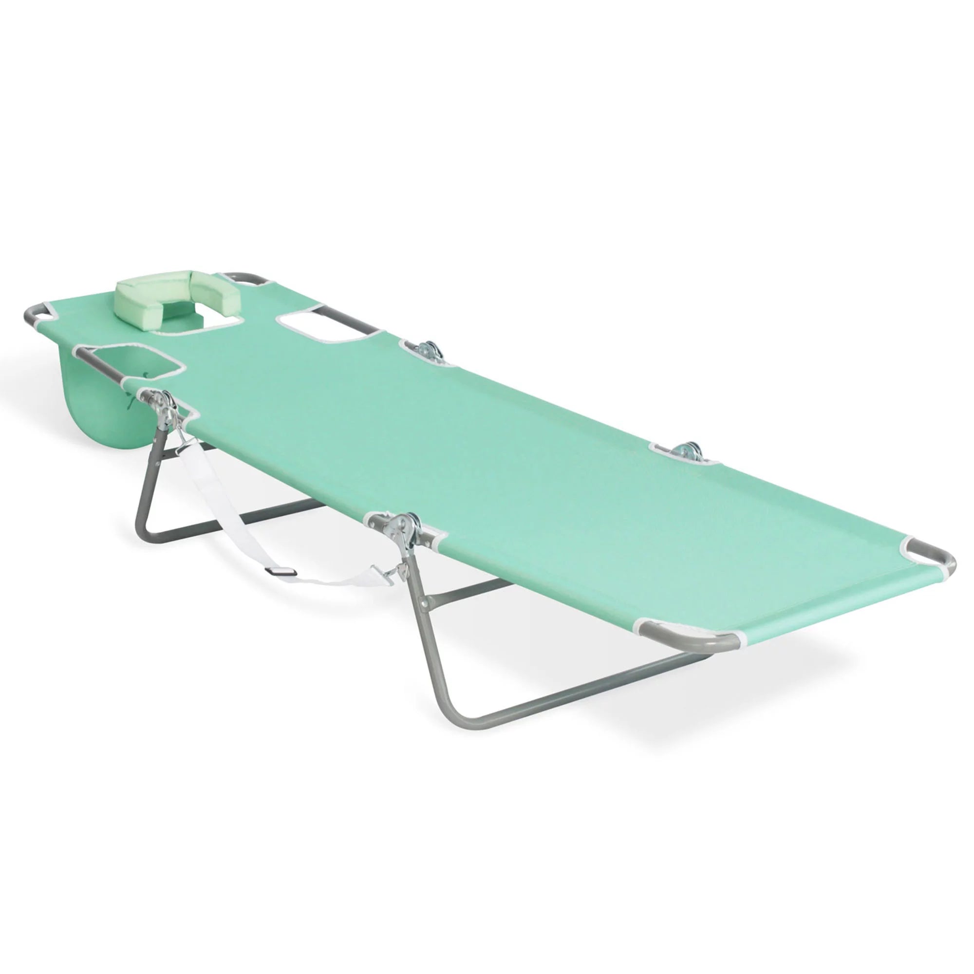 Ostrich Chaise Sunbathing Poolside Beach Chair with Recliner, Teal V291
