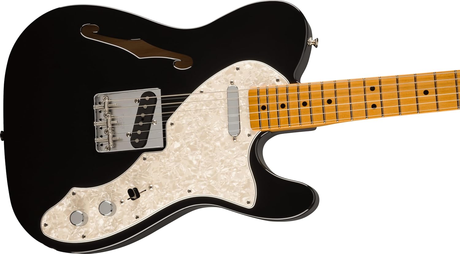 Fender Vintera II '60s Telecaster Thinline Electric Guitar Black T836887