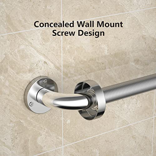 YuanDe 12 Inch Anti Slip Shower Grab Bar, Stainless Steel Chrome Finish A63151