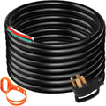 Vevor 30Ft 50Amp Generator Extension Cord 6 Gauge STW 6/3+8/1 Generator Cord Generator Power Cord N14-50P to Bare Wire Cut Wire Cord Extension Power Cord RV Motor Home Generator Portable
