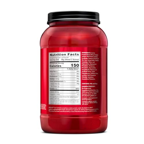 BSN SYNTHA-6 Isolate Protein Powder, Strawberry Milkshake, 24 Servings Y9425