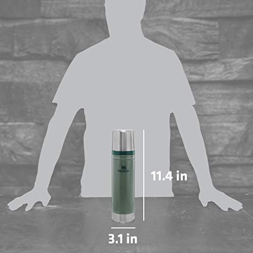 Stanley Classic Vacuum Insulated Wide Mouth Bottle 1.5 QT, BPA-Free 18/8 Stainless Steel B692595