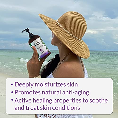 Coco Fiji Face & Body Lotion with Coconut Oil, Fragrance Free 12 oz M120446