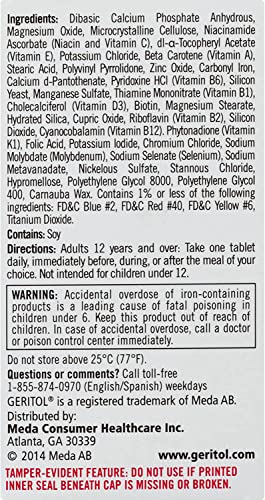 Geritol Complete Tablets 100 Count Y681636