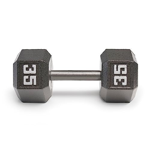 Marcy Cast Iron Hex Dumbbells, 3-100 lb, Sold Individually M86819
