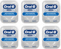 'Oral-B' Glide Advanced Bacteria Defense Floss 44m Each (6 Pack), White