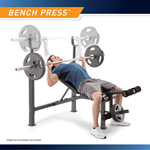 Marcy Olympic Weight Bench with Preacher Curl Pad and Leg Developer K868