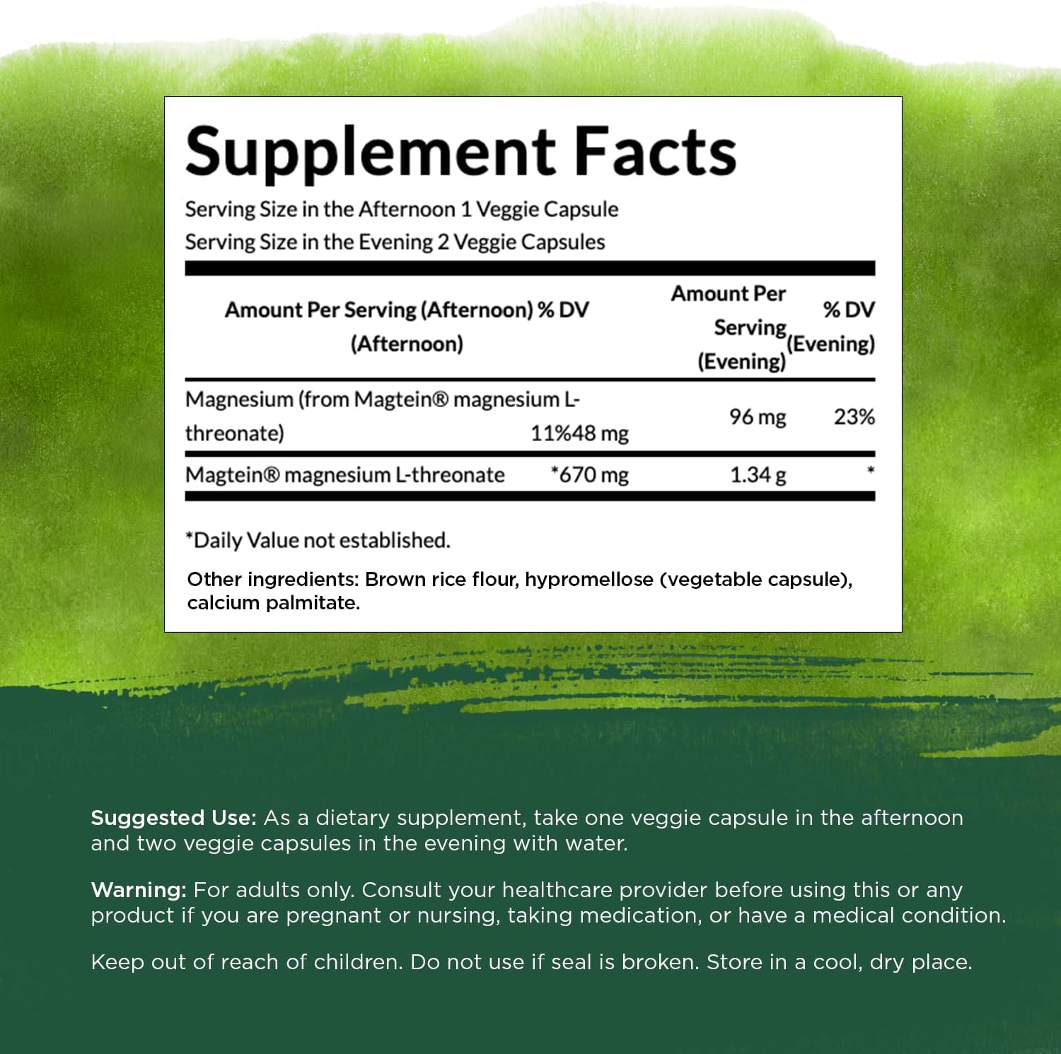 Swanson Magnesium L-Threonate Mineral Supplement, 90 Veggie Capsules G9469