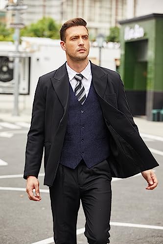 COOFANDY Men's Slim Fit Casual Business Vest Lightweight Waistcoat B670