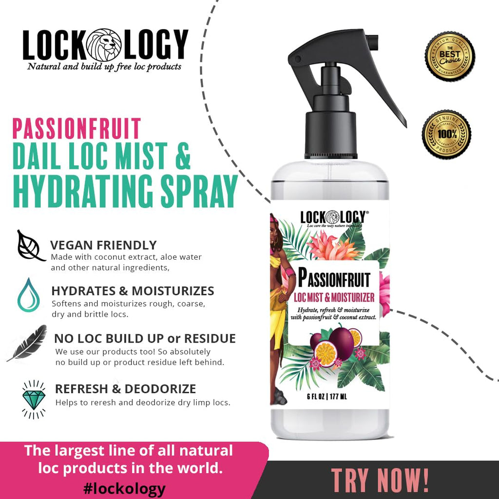 Loc Spray & Loc Moisturizer for Dreads, Passionfruit Dreadlock Spray U71455
