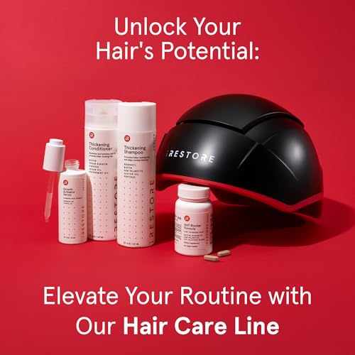 iRESTORE Elite Laser Hair Growth System - FDA Cleared Red Light Therapy Cap for Hair Regrowth M5959