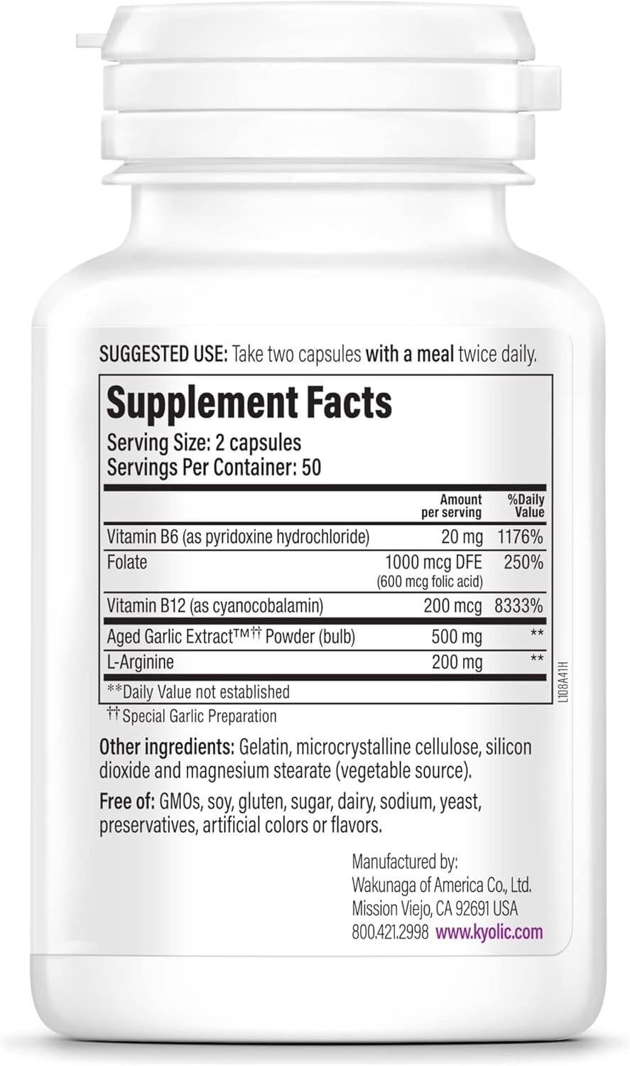Kyolic Aged Garlic Extract Formula 108, 100 Capsules P8374