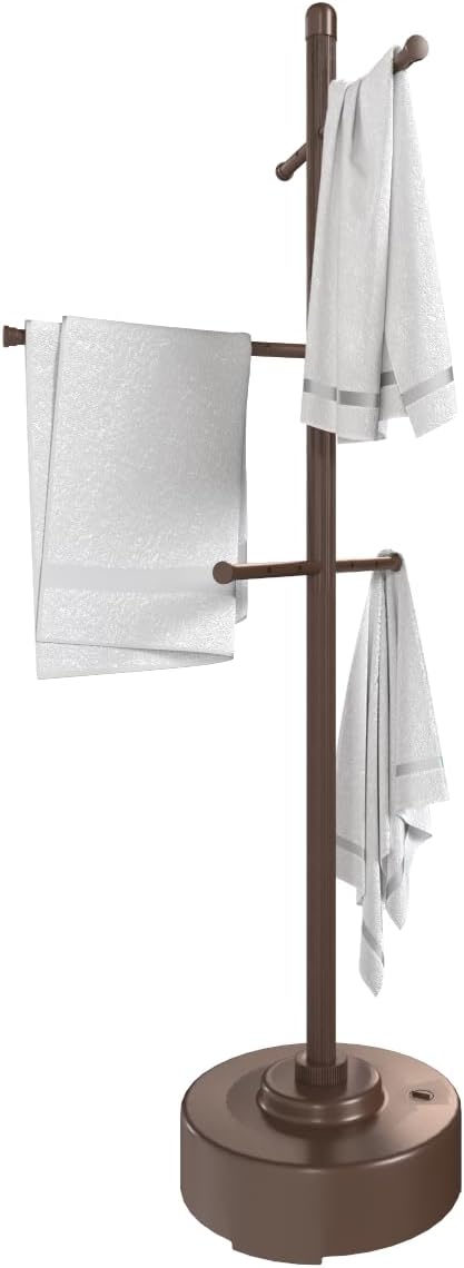 Milliard Pool Towel Rack Outdoor Freestanding Spa Towel Tree, Brown Y79354