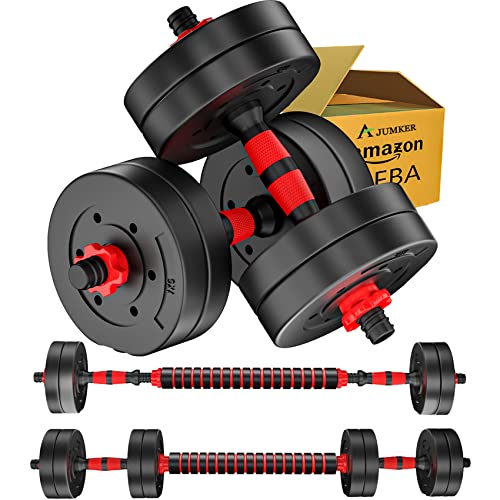 Adjustable Weights Dumbbells Set,20LBS 44LBS Barbell Weight Set for Home Gym,Dumbbells Set of 2 Hand Weights at Home,Push-up,Free Weight Set Fitness Exercise Workout Equipment for Man Women