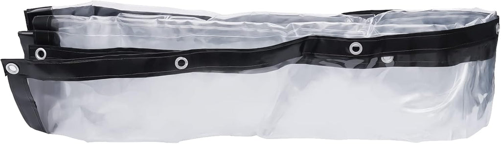 8×20FT Clear PVC Tarp Curtain Waterproof Heavy Duty Patio Enclosure J302