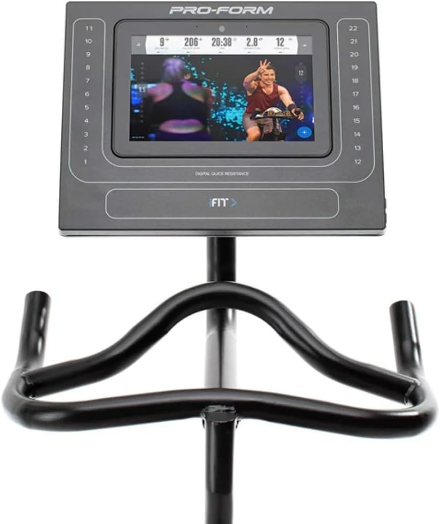 Proform Studio Spin Bike Pro Exercise Bike with 10" HD Touchscreen and 22 Resistance Levels G7803