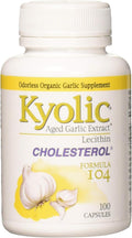 Kyolic Aged Garlic Extract Cholesterol Formula 104-100 Capsules