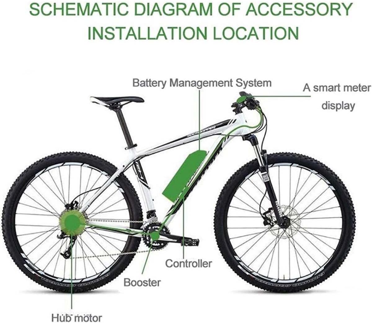 Ebike Conversion Kit Front Wheel Electric Bicycle Motor with LCD3 Display Z59965
