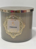 Bath & Body Works, White Barn 3-Wick Candle w/Essential Oils - 14.5 oz - 2021 Christmas & Winter Scents! (Fireside)
