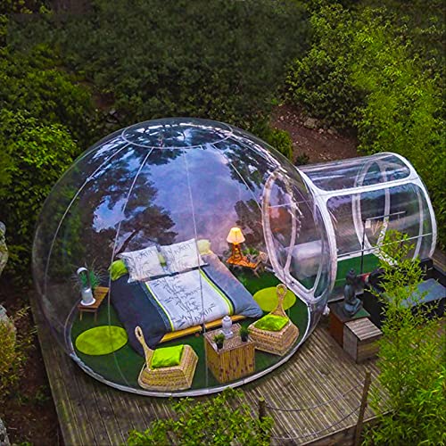 4M/13ft Inflatable Bubble Tent Clear 2M Tunnel Dome for Camping Backyard L29531