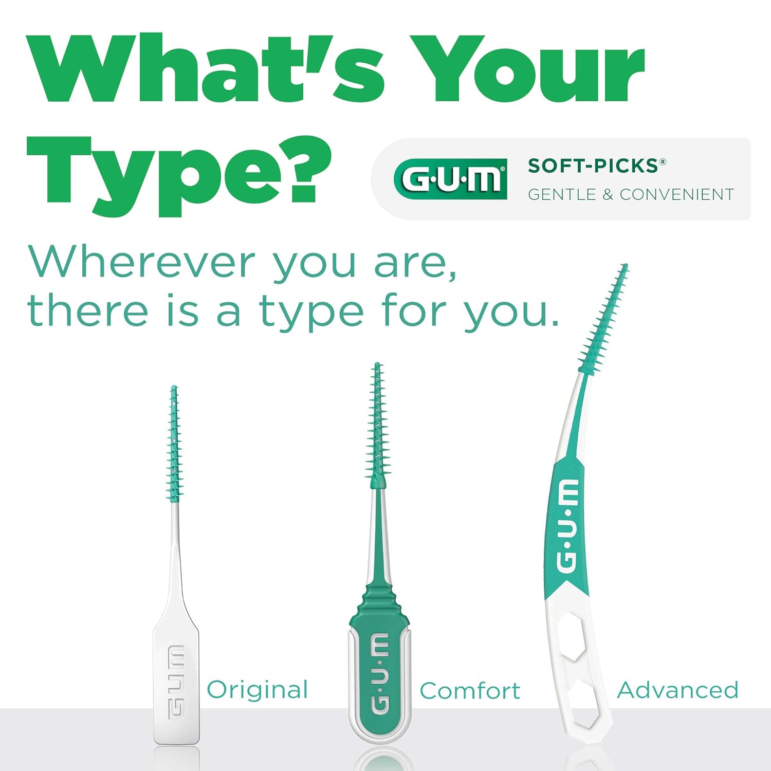 GUM Soft-Picks Original Dental Picks, Disposable Interdental Brushes, 150ct S3778