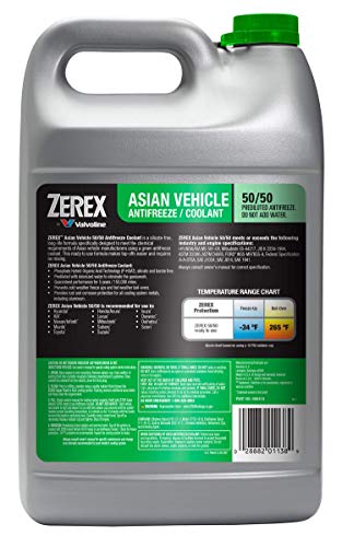Zerex Asian Vehicle Red 50/50 Prediluted Antifreeze/Coolant 1 GA T9868
