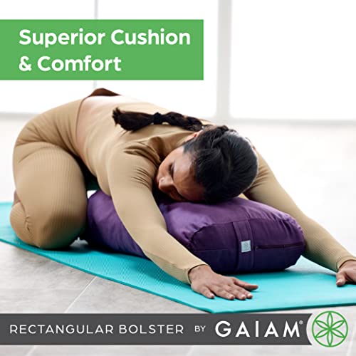 Gaiam Yoga Bolster Rectangular Meditation Pillow C46277