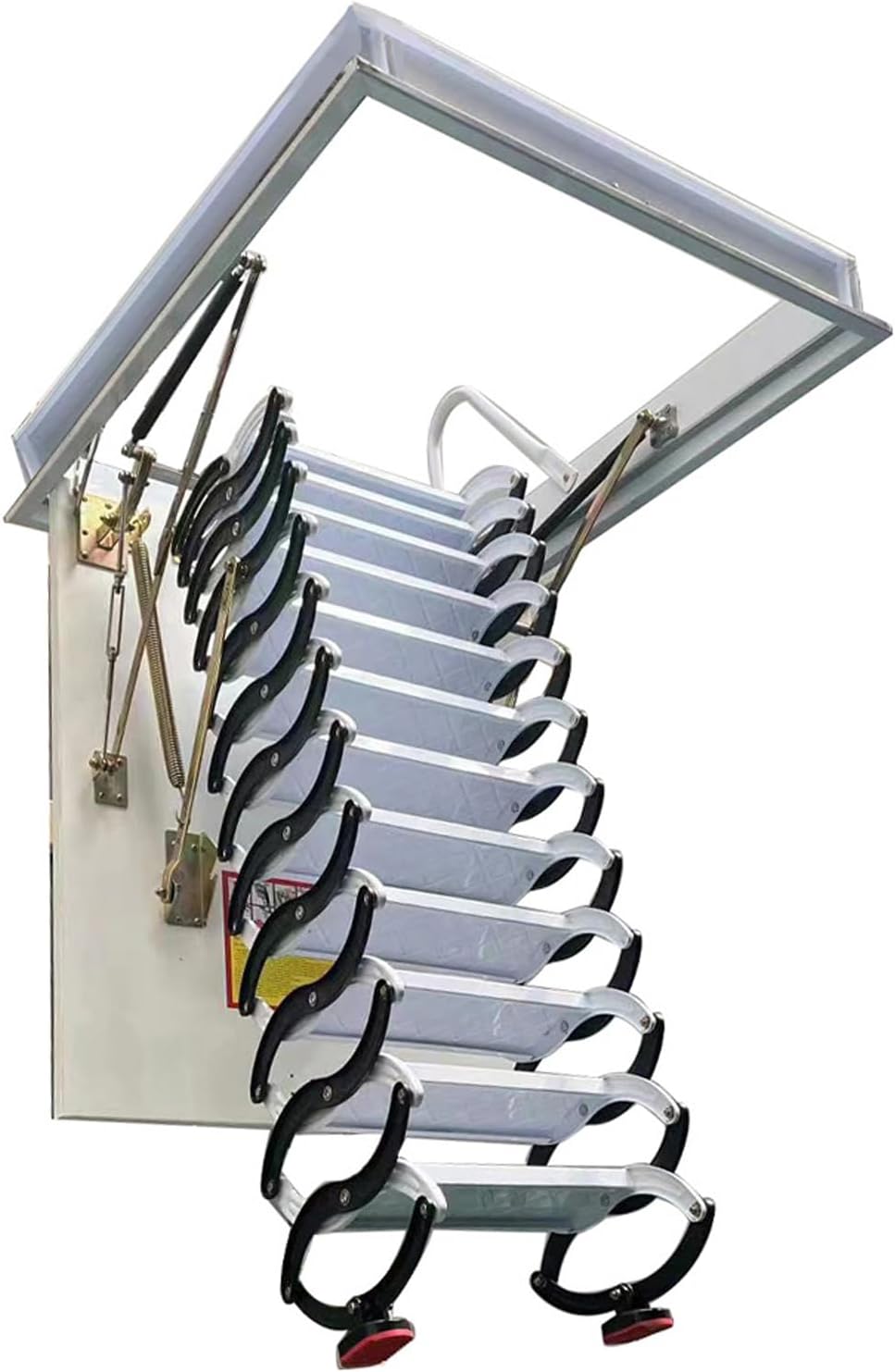 TECHTONGDA Retractable Attic Ladder 9.84ft Adjustable 660lbs Capacity P7877