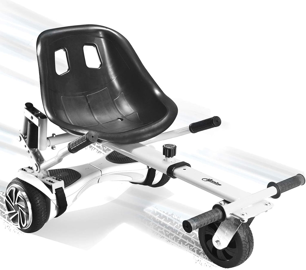 Hoverboard Seat Attachment, Go Kart for Adults & Kids, Off-Road Tires, Black X432