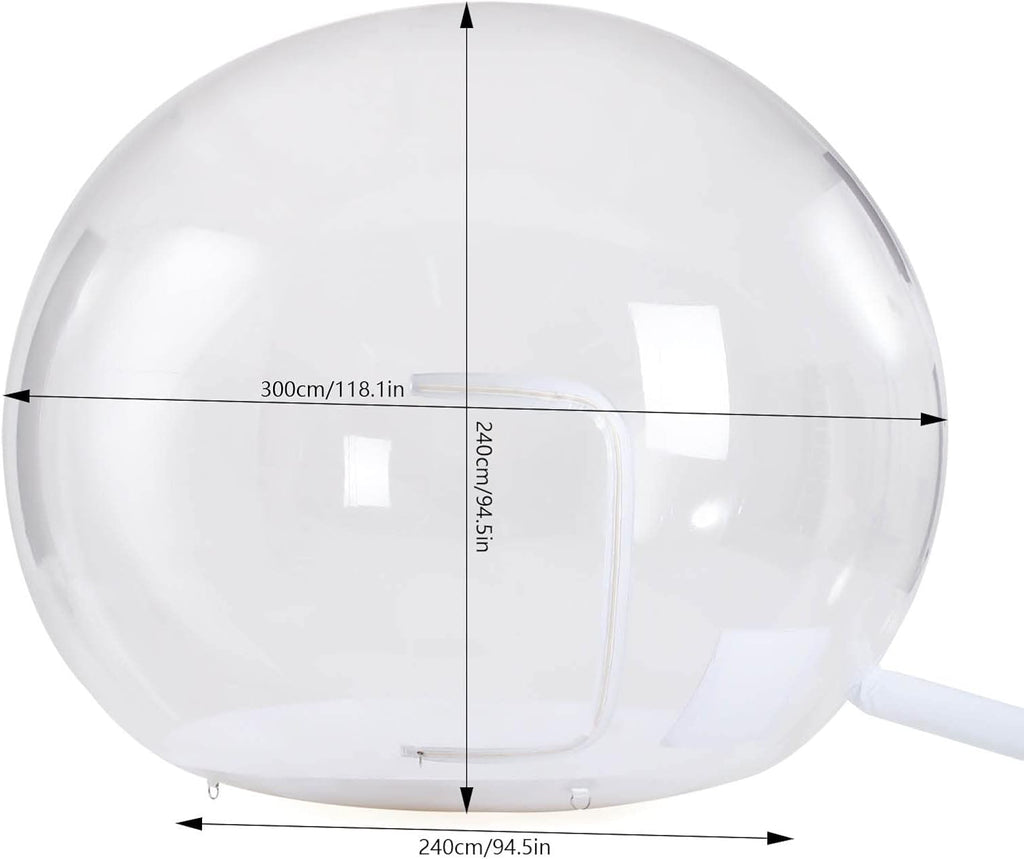 Inflatable Bubble Tent 10ft Transparent Dome with Air Blower for Outdoor Camping G166