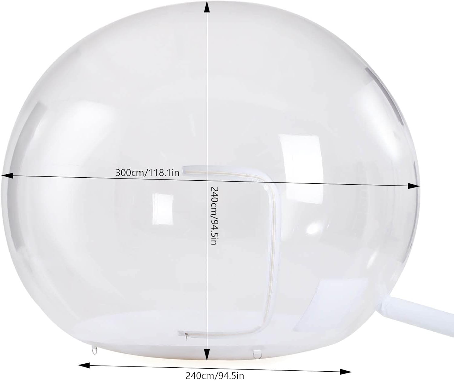 Inflatable Bubble Tent 10ft Transparent Dome with Air Blower for Outdoor Camping G166