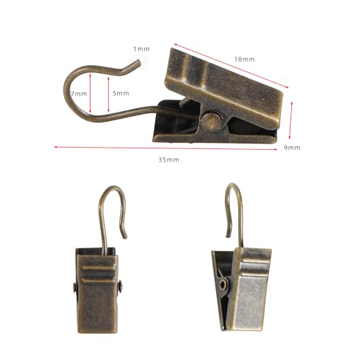 24pcs Stainless Steel Curtain Clips for Hanging Photos and Lights O59905