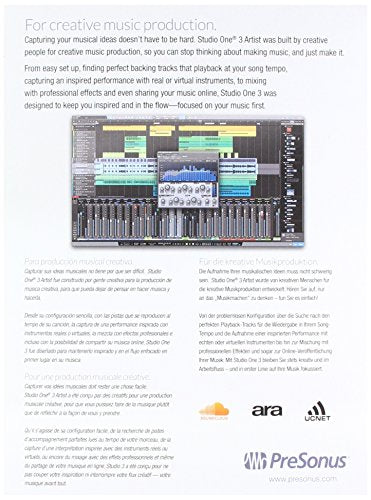 PreSonus Studio One 3 Artist Recording and Production Software C973