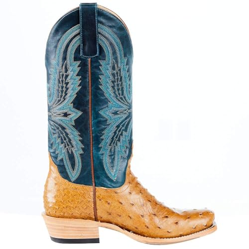 Macie Bean Women's Full Quill Ostrich Snub Toe Boot V633259
