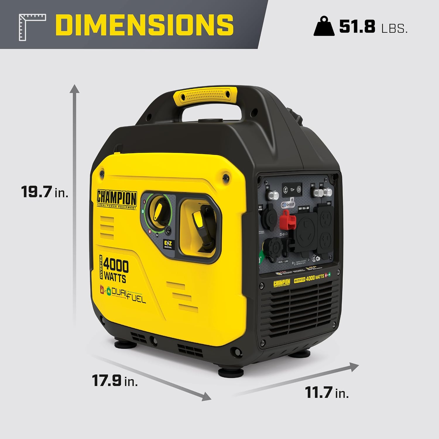 Champion Power Equipment 4000-Watt Dual Fuel Portable Inverter Generator Z9799
