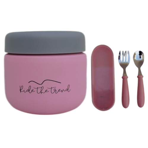 12oz Stainless Steel Vacuum Insulated Food Jar Leak-Proof Thermos for Kids Adults T16977