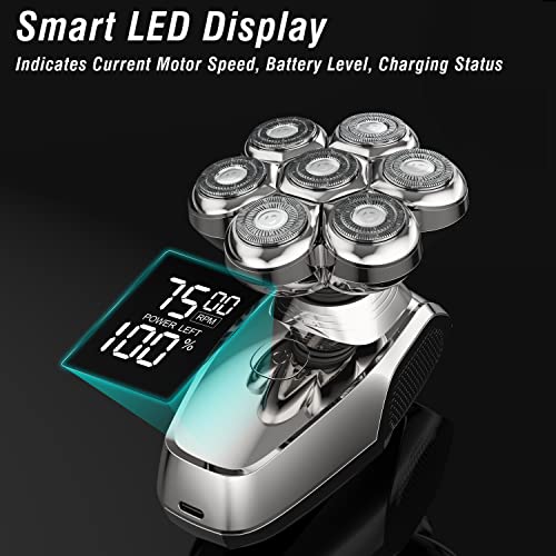 Head Shaver for Bald Men, Electric Razor Wet & Dry Waterproof, Cordless Type-C A43112