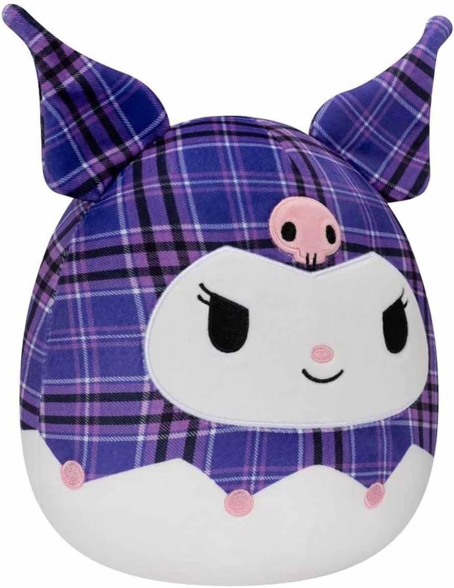Sanrio Squishmallows 8 Inch Plush Plaid Kuromi L671532