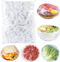 300Pcs Reusable Elastic Food Bowl Storage Covers, Sublaga Bowl Covers, Dish Plate Covers, Alternative to foil, Plastic Wrap,BPA Free