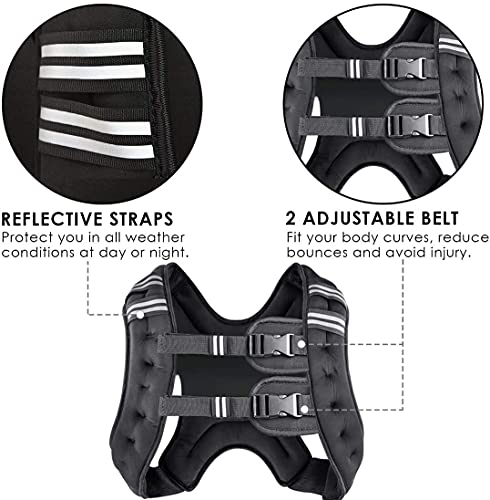 Prodigen Running Weight Vest for Men Women Kids, 8-30 Lbs Weights Included I9930