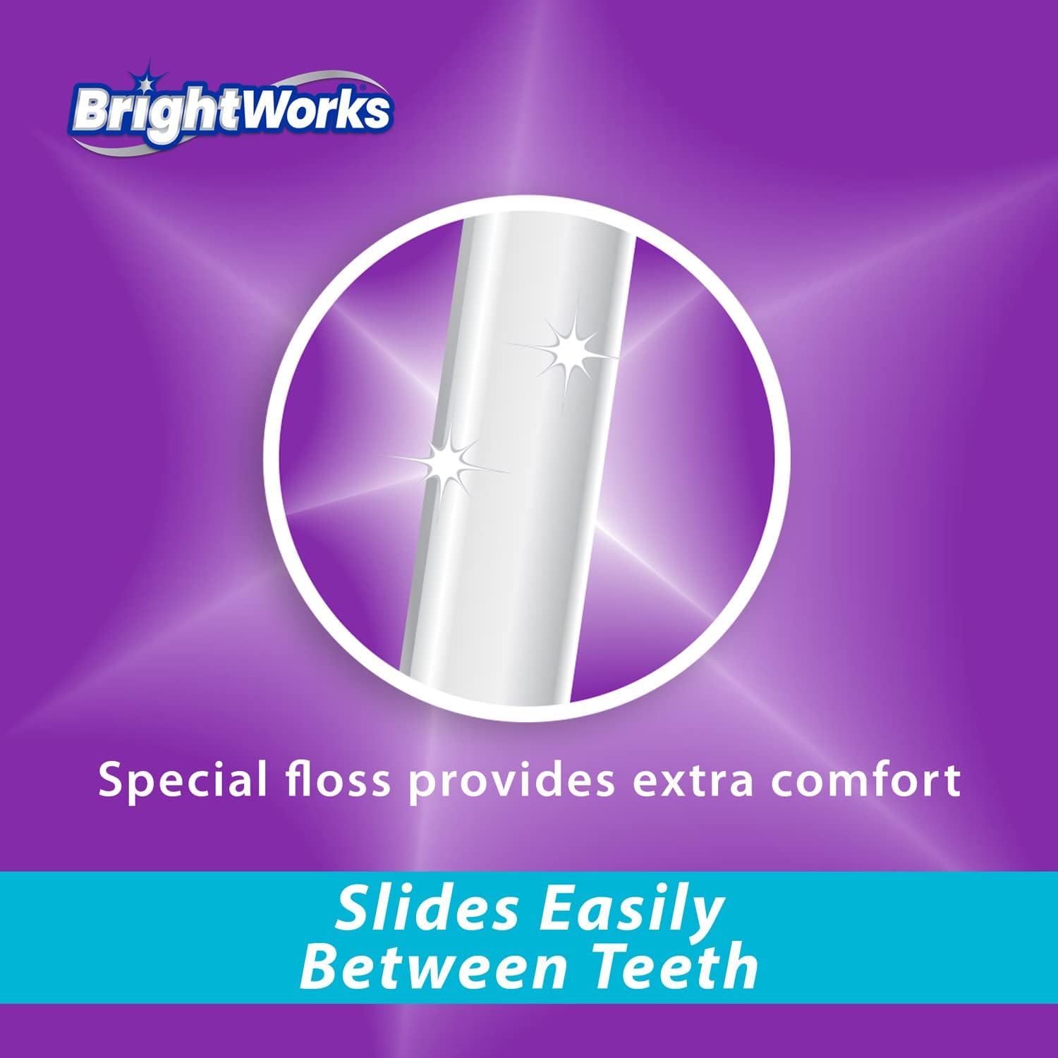 BrightWorks Soft Slide Dental Floss, 43.7 yards (Pack of 4) D442