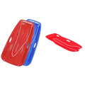 Slippery Racer Downhill Sprinter Flexible Kids Toddler Plastic Toboggan Snow Sled with Pull Rope for 1 Adult or Kid Rider, Red and Blue (2 Pack)