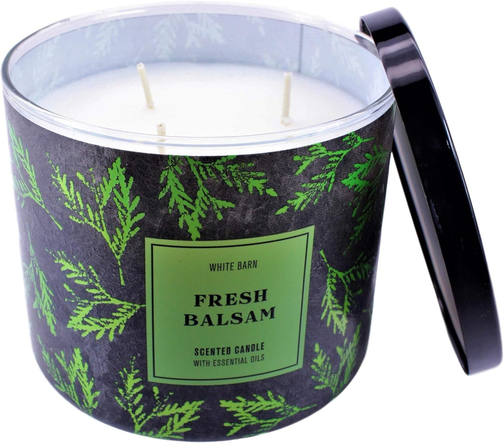 White Barn Bath & Body Works Fresh Balsam 3 Wick Candle 14.5oz Z459