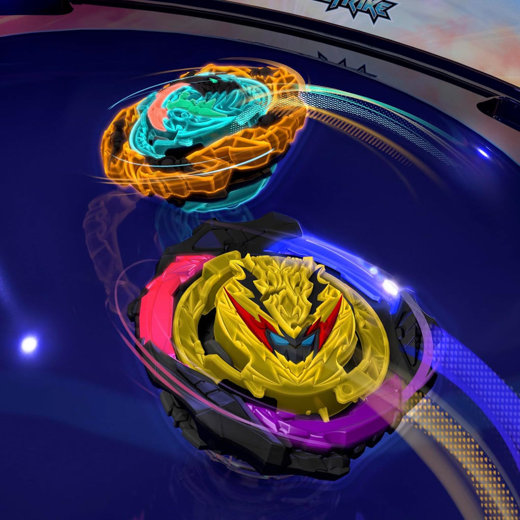 BEYBLADE Burst QuadStrike Light Ignite Battle Set Stadium with 2 Tops and 2 Launchers Y56778