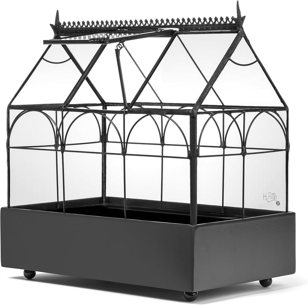 H Potter Glass Terrarium Plants Succulent Container Wardian Case Planter 65-1R