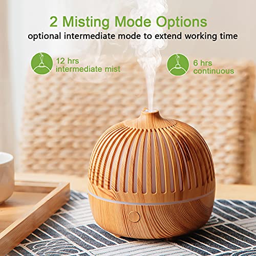 Wood Grain Mini Essential Oil Diffuser 30ml Portable Ultrasonic Aromatherapy P48131