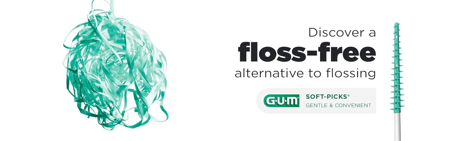 GUM Soft-Picks Original Dental Picks, Disposable Interdental Brushes, 150ct S3778