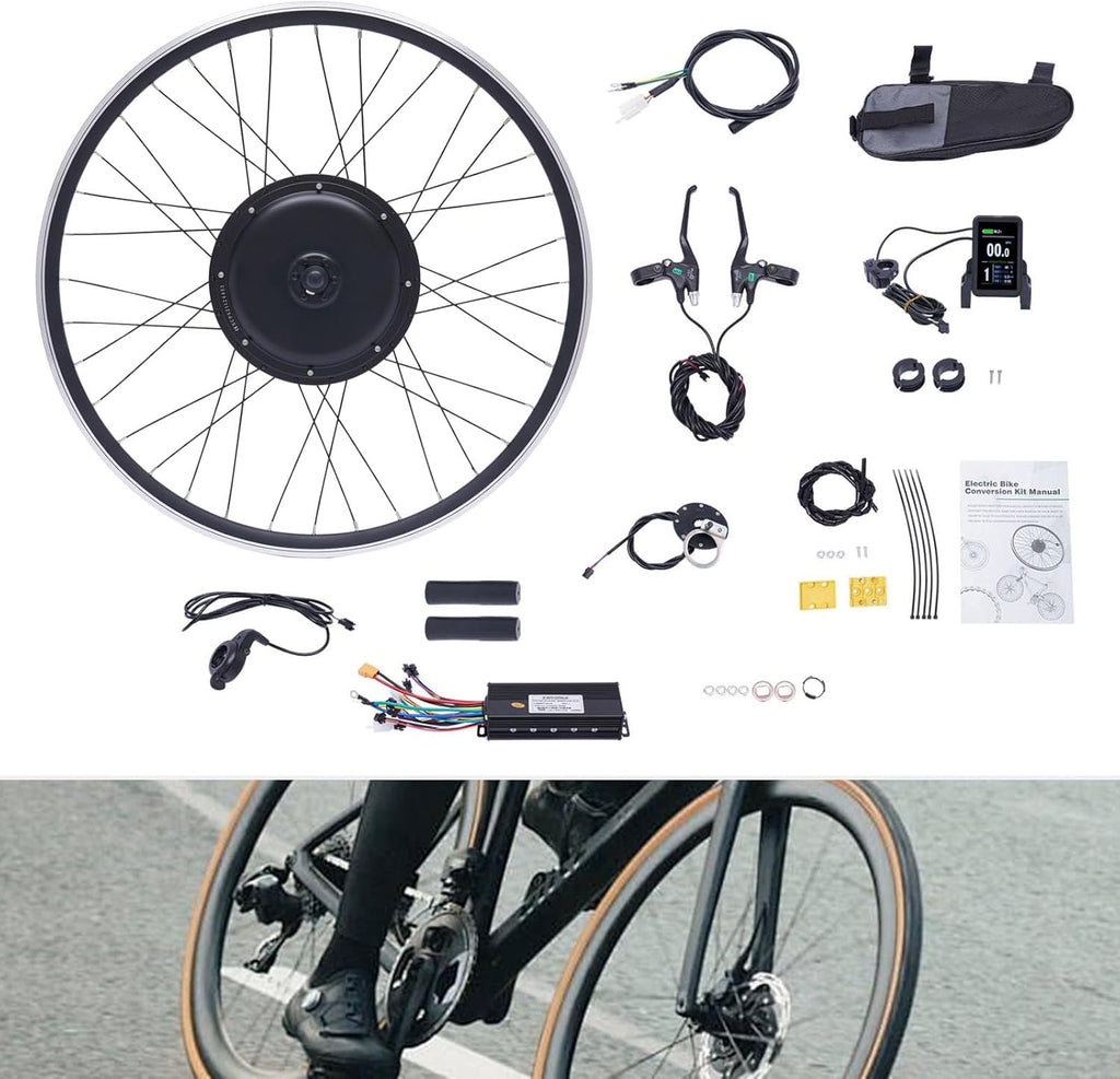 Electric Bicycle Motor Kit 48V 1000W Front Wheel E-Bike Conversion Kit with Display L78679