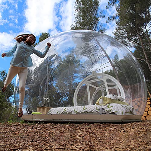 4M/13ft Inflatable Bubble Tent Clear 2M Tunnel Dome for Camping Backyard L29531