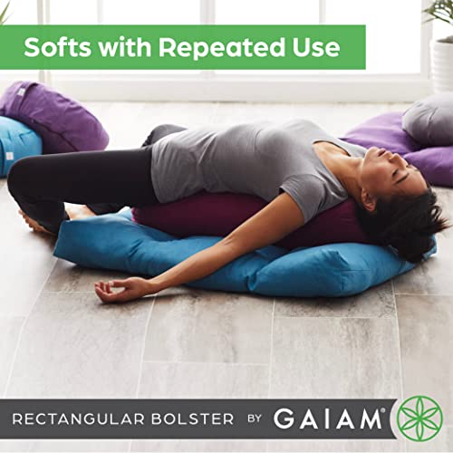 Gaiam Yoga Bolster Rectangular Meditation Pillow C46277